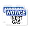 Signmission Inert Gas OSHA Notice Sign, Plastic, 10in W x 7in L, 2PK OS-2PACK-NS-P-710-L-13696 - alternate 1